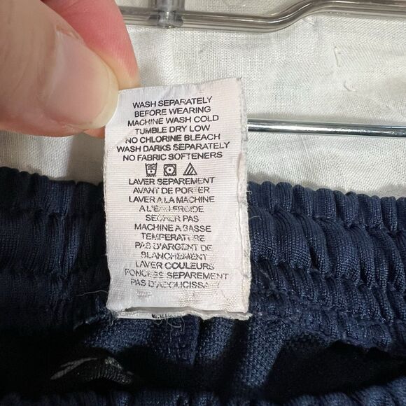 Brooks Men's Sz L Athletic Joggers Navy Blue Sport Pants Trackers 2 Packets Zip - Picture 7 of 9